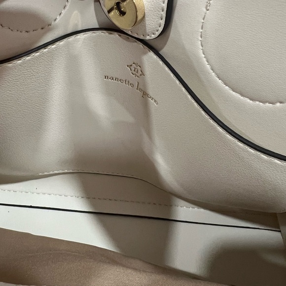 Nanette Lepore Regina Crossbody Satchel 2 way Vegan Leather purse handbag - Picture 9 of 10